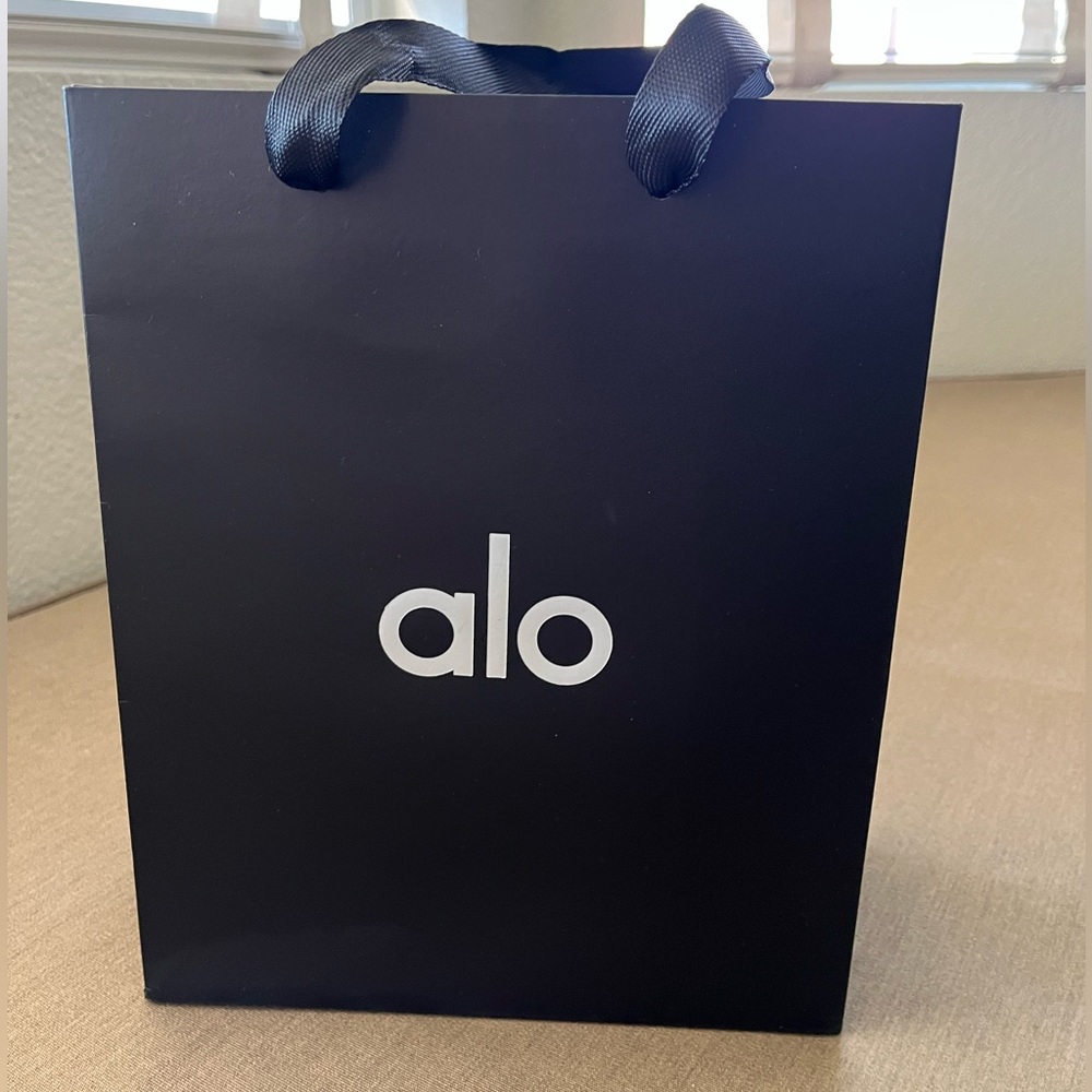 Alo Branded Black Gift Bag with Logo